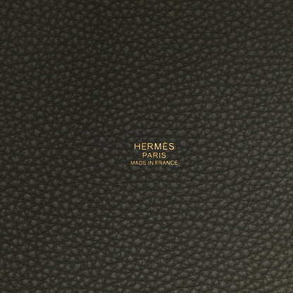 Hermes Taurillon Clemence Picotin Lock 22 MM Gris Meyer 6 of 10