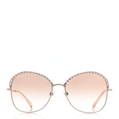 Chanel Pearl Sunglasses 4246-H Pink Gold 2 of 8