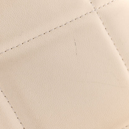 Chanel Lambskin Quilted Chanel 19 Round Clutch With Chain White 12 of 13