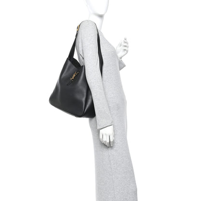 Saint Laurent Supple Calfskin Large Le 5 A 7 Soft Hobo Black 2 of 9
