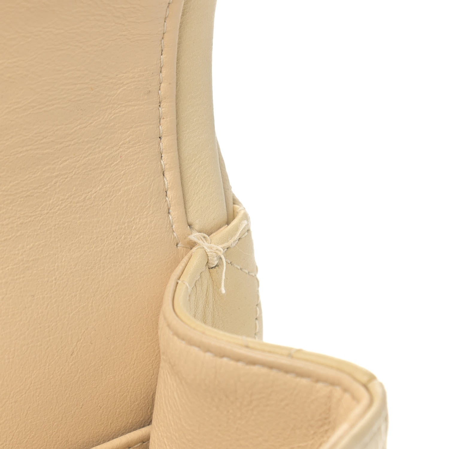 Chanel Lambskin Quilted Medium Double Flap Light Beige 14 of 21