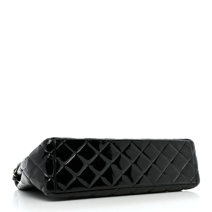 Chanel Patent Quilted Maxi Single Flap Black 4 of 12