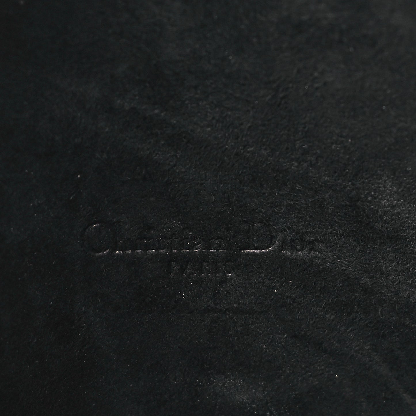 Grained Calfskin Caro Double Pouch Black