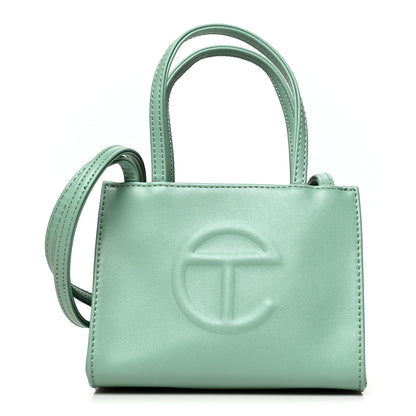 Telfar Vegan Leather Small Shopping Bag Sage 1 of 10