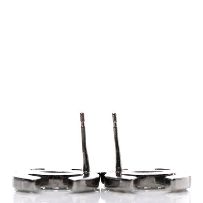 Chanel Ruthenium Crystal CC Earrings 3 of 5