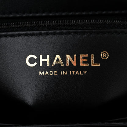 Chanel Shiny Aged Calfskin Quilted Nano Kelly Shopper Black 6 of 11