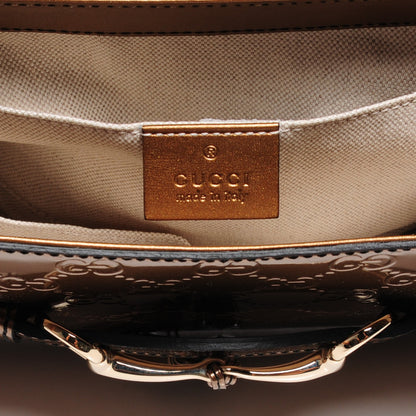 Gucci Shine Guccissima Medium Emily Chain Shoulder Bag Acero 6 of 7