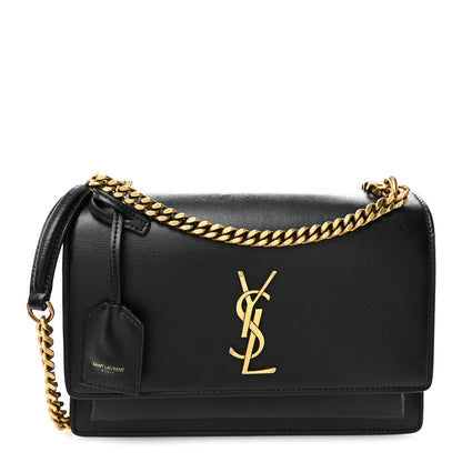 Saint Laurent Calfskin Medium Monogram Sunset Black 1 of 10