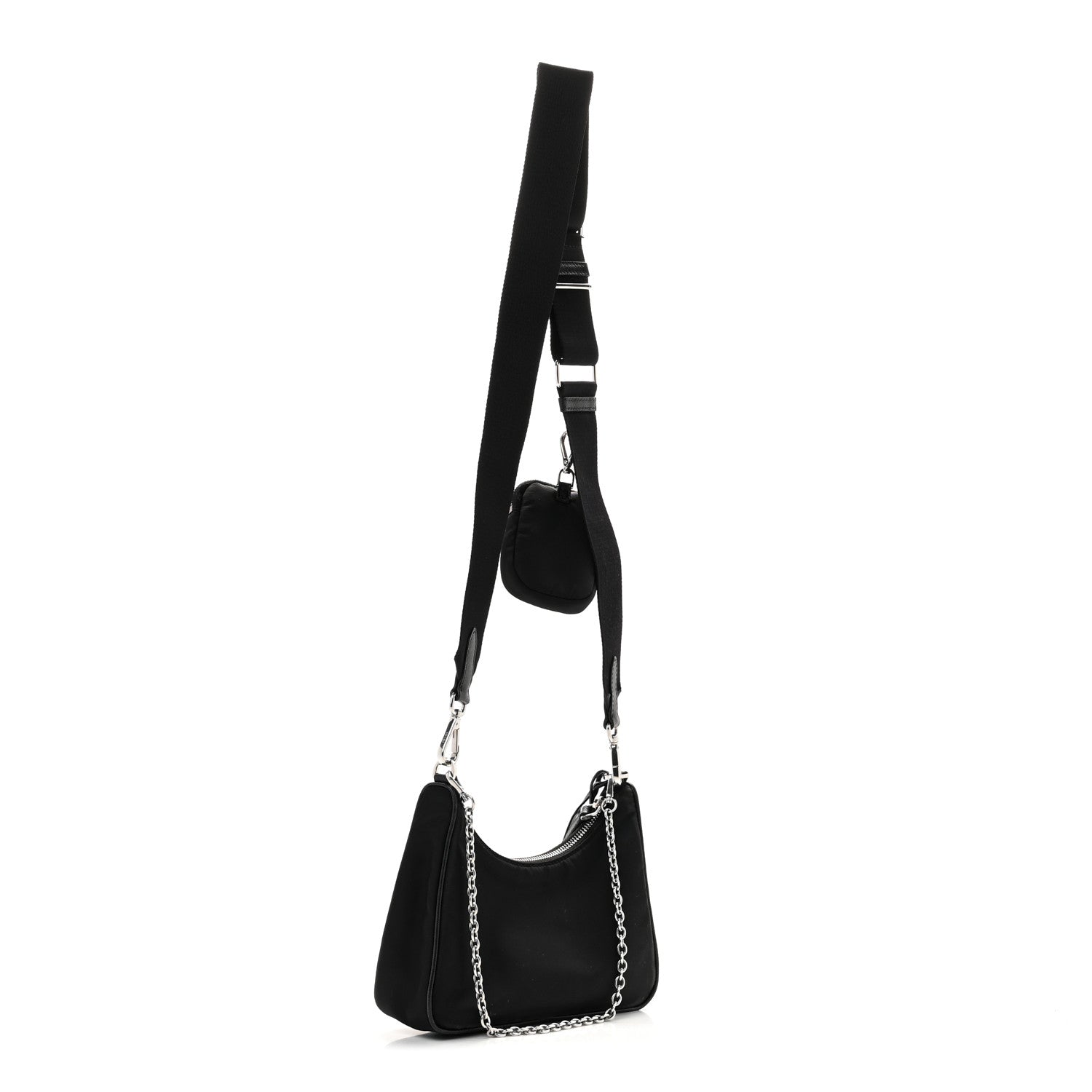 Prada Nylon Re-Edition 2005 Shoulder Bag Black 3 of 13