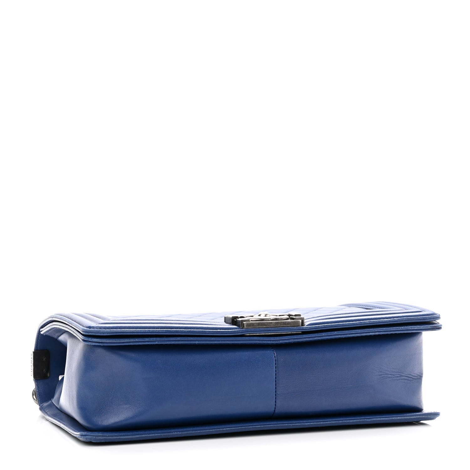 Chanel Lambskin Quilted New Medium Boy Flap Blue 4 of 10
