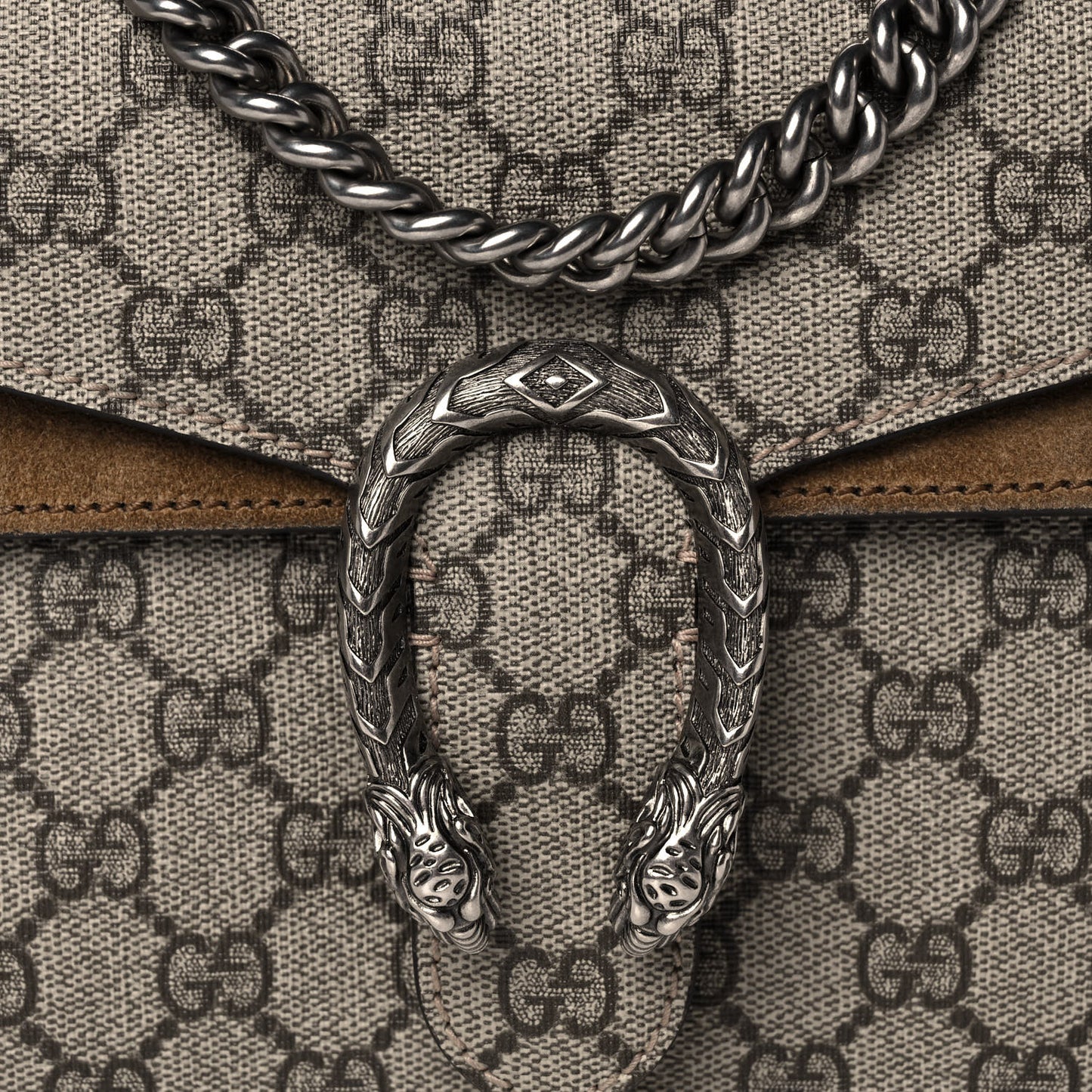 GG Supreme Monogram Mini Dionysus Shoulder Bag Taupe