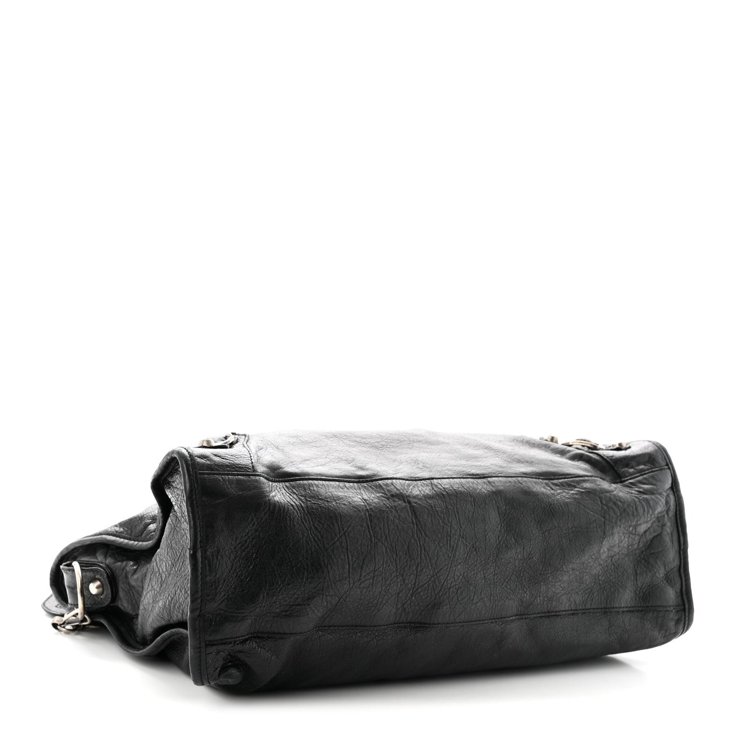 Agneau Classic Silver Hardware City Black