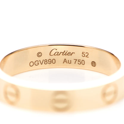 Cartier 18K Yellow Gold 3.5mm LOVE Wedding Band Ring 52 6 4 of 5