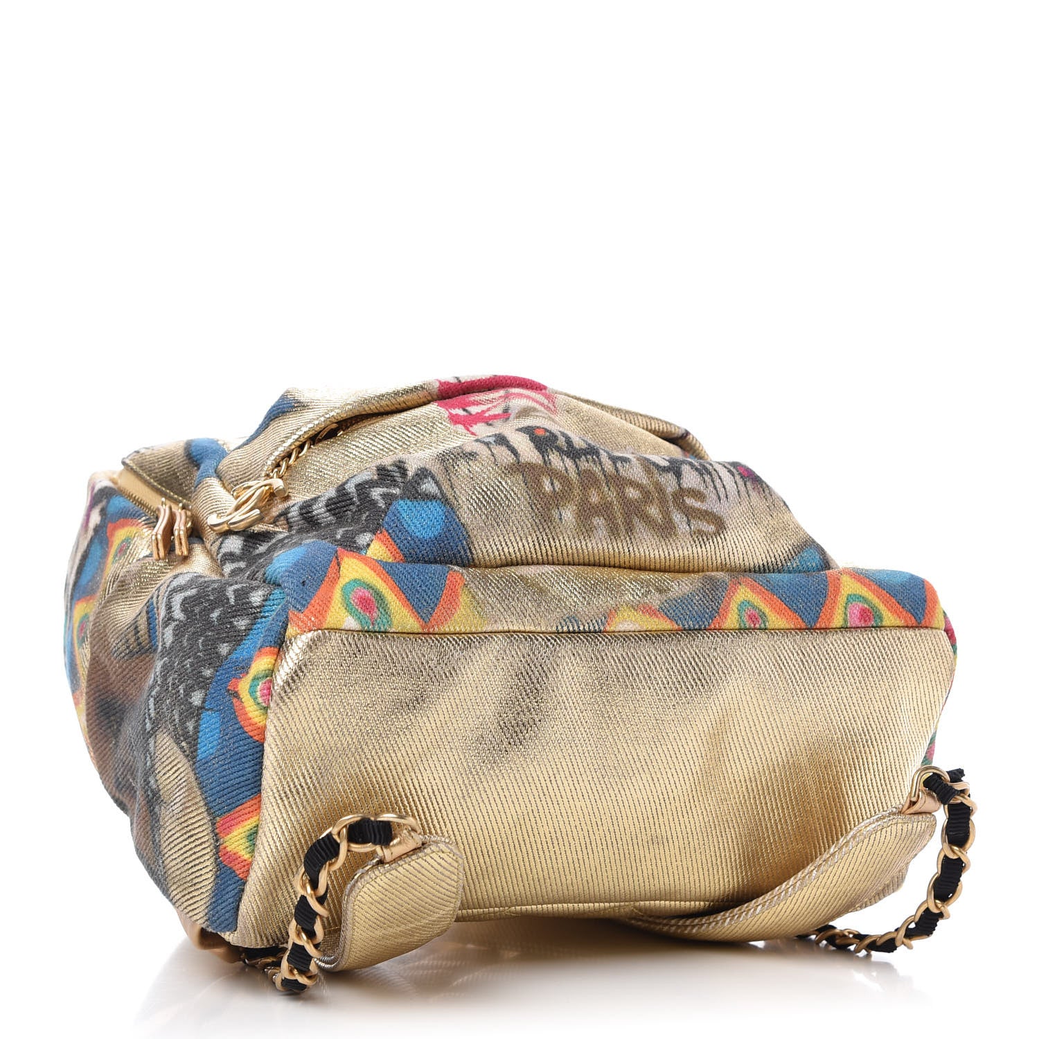 Chanel Graffiti Printed Canvas Street Spirit Backpack Multicolor 3 of 8