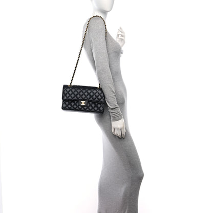 Chanel Caviar Quilted Medium Double Flap Black 2 of 11