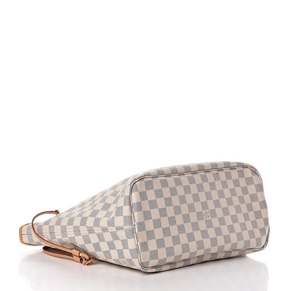 Louis Vuitton Damier Azur Neo Neverfull MM Rose Ballerine 4 of 16