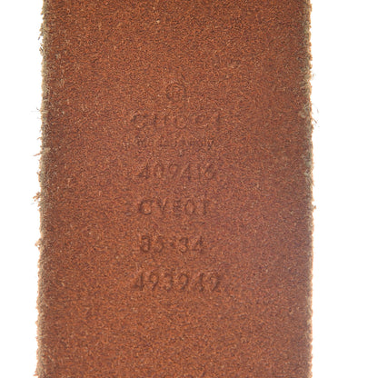 Gucci Faded Calfskin Double G 40mm Belt 85 34 Cuir 4 of 9