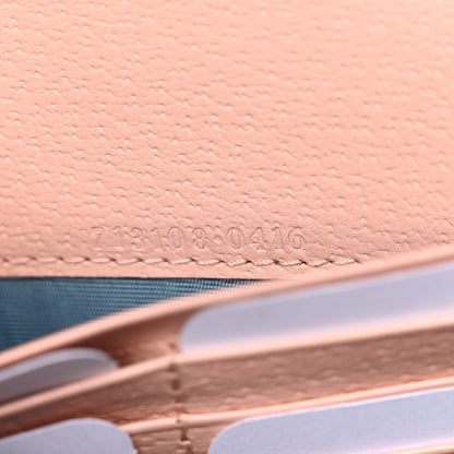 Gucci Dollar Calfskin Crystal Garden Dionysus Chain Wallet Pink 7 of 11