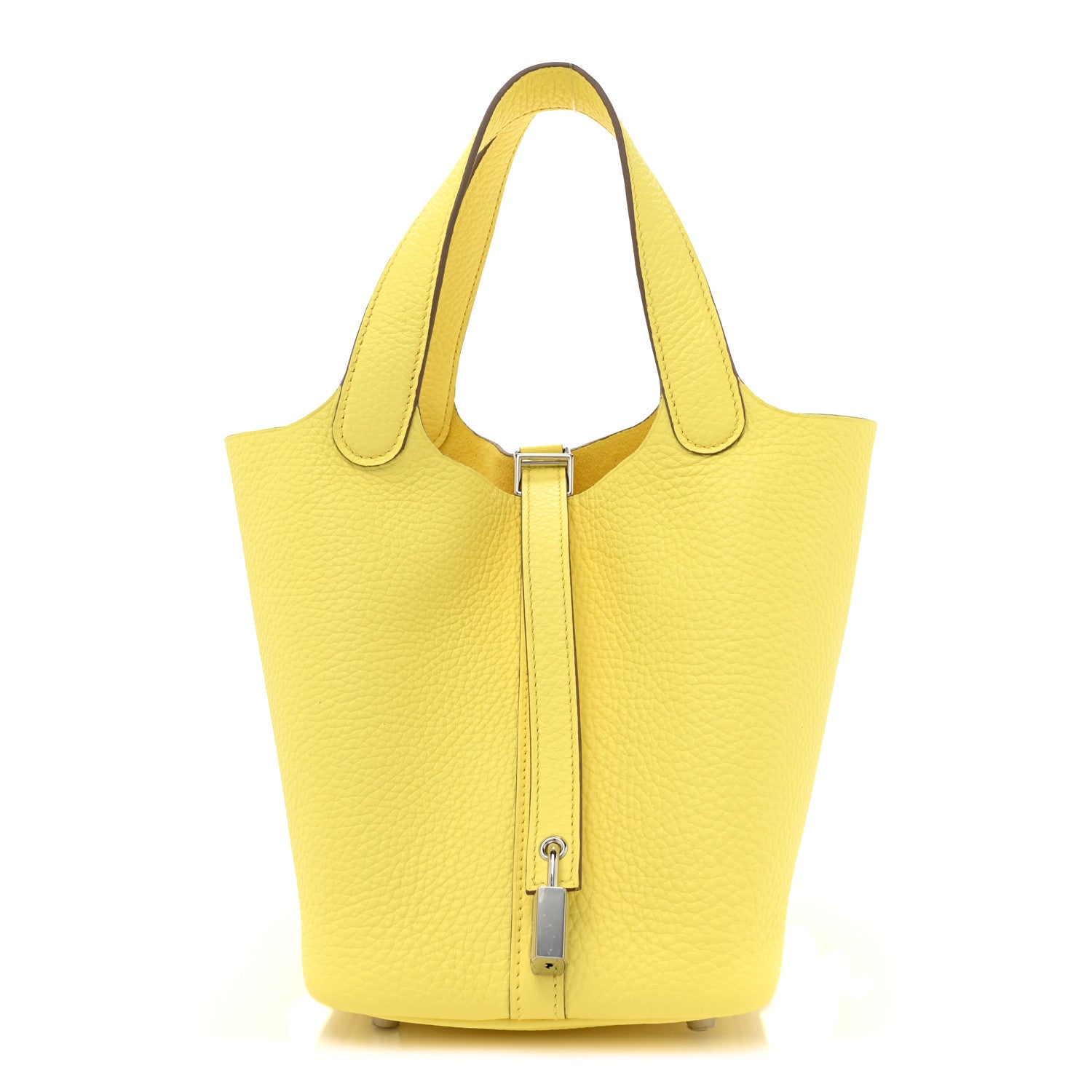 Hermes Taurillon Clemence Picotin Lock 18 PM Limoncello 1 of 10