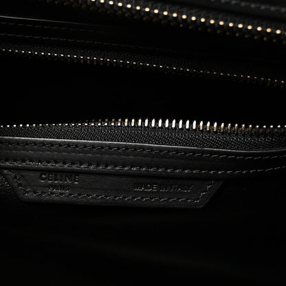 Celine Satin Calfskin Mini Tri-Color Luggage Dark Grey 6 of 9
