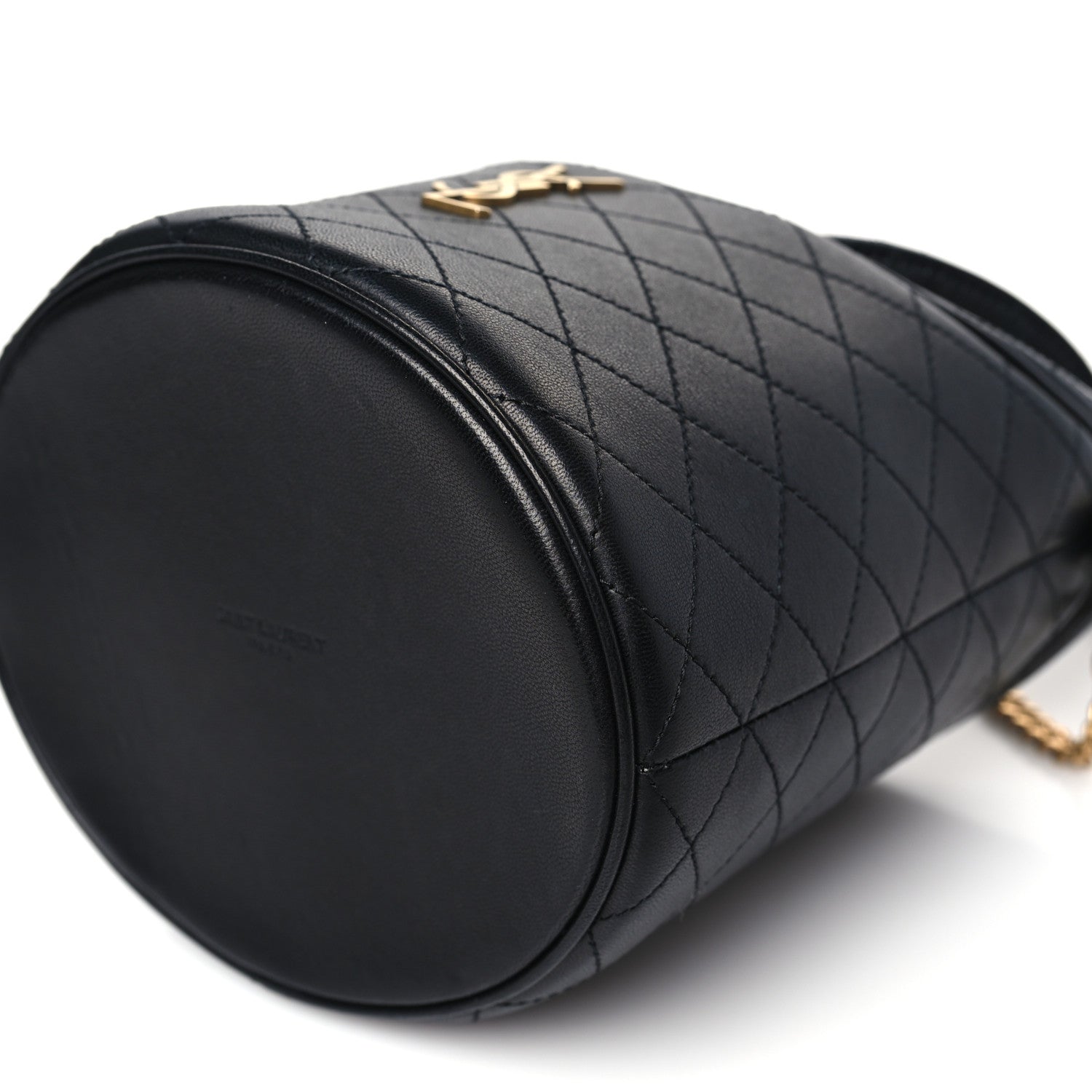 Saint Laurent Lambskin Gabby Mini Bucket Bag Black 9 of 9