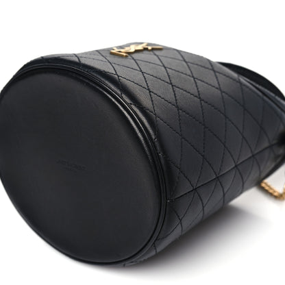 Saint Laurent Lambskin Gabby Mini Bucket Bag Black 9 of 9