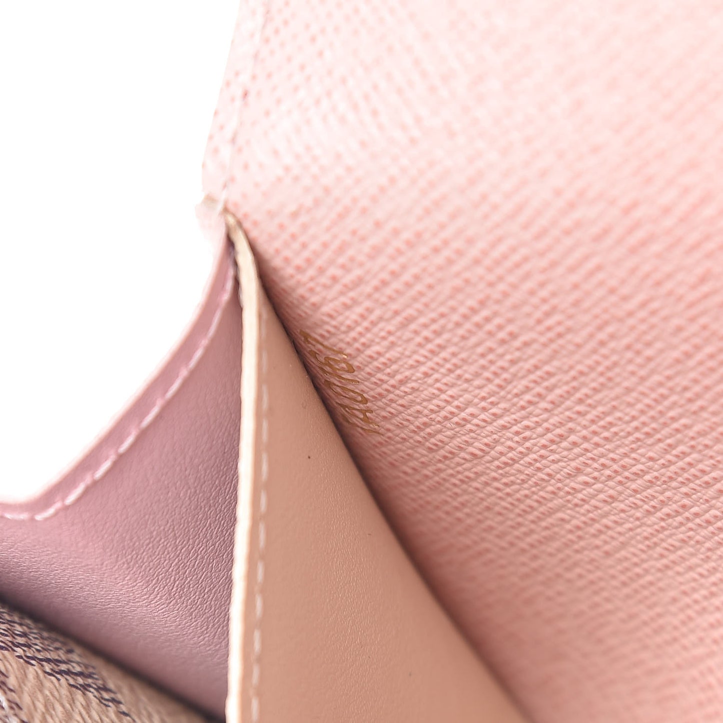 Damier Azur Emilie Wallet Rose Ballerine