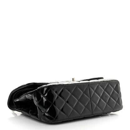 Chanel Patent Quilted Jumbo Double Flap Black 4 of 15