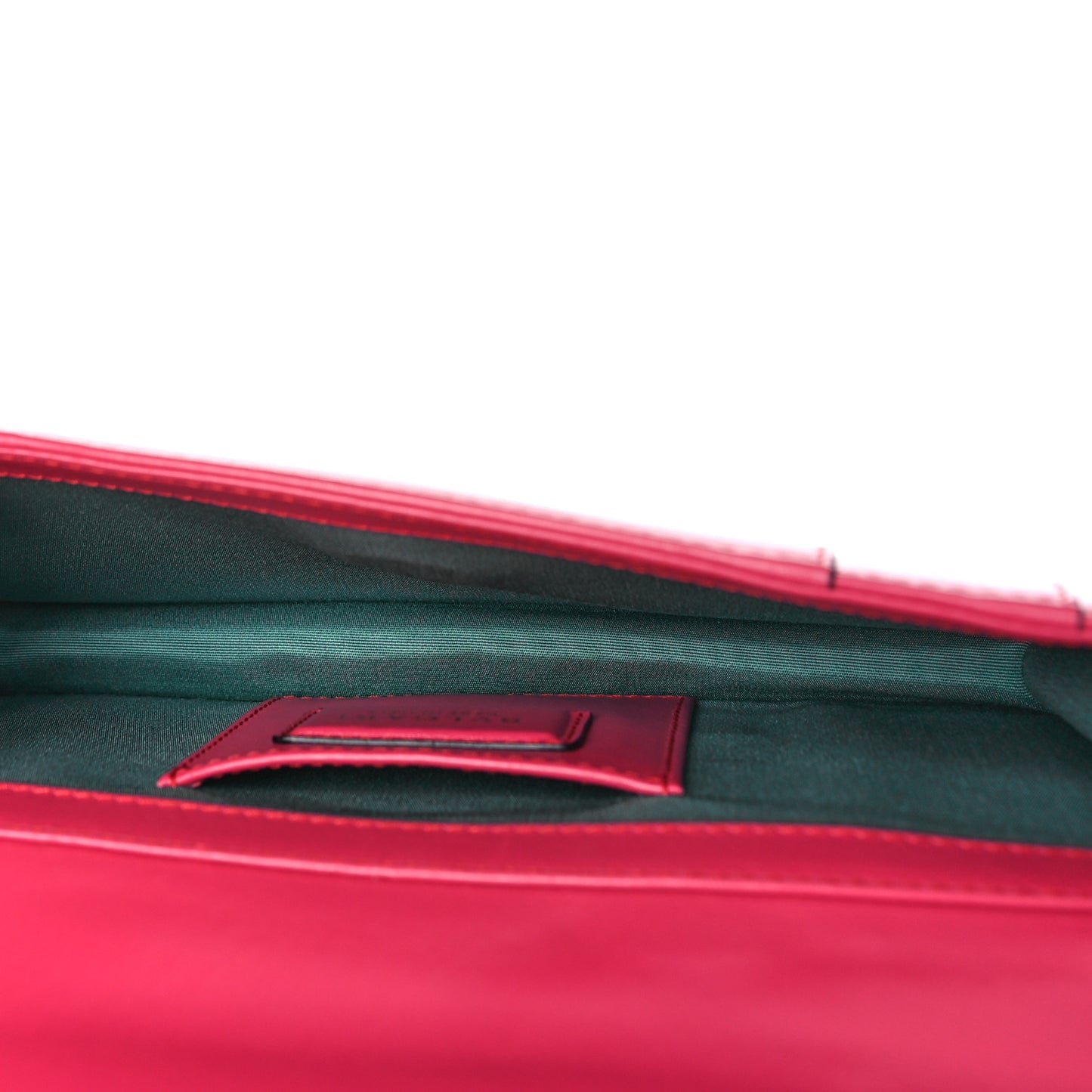 Calfskin Serpenti Forever Flap Clutch Ruby Red