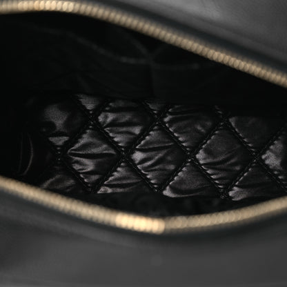 Chanel Caviar Quilted Medium Curvy Pouch Cosmetic Case Black 5 of 11