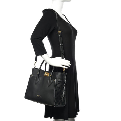 Louis Vuitton Calfskin Monogram Tufting On My Side Black 2 of 9