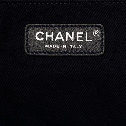 Chanel Canvas Large Shopping Tote Dark Blue 6 of 9