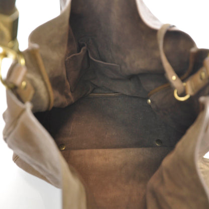 Saint Laurent Leather Large Roady Brown 10 of 10