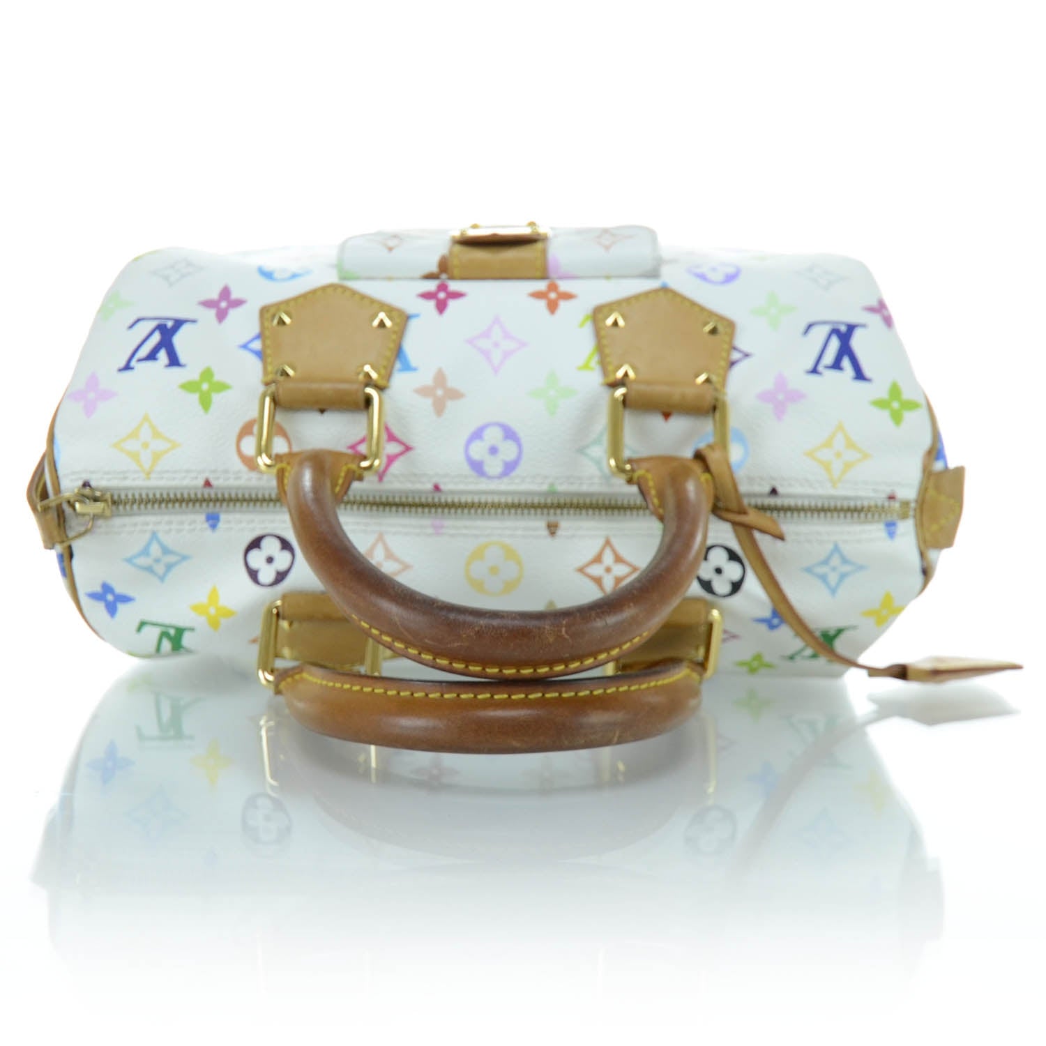 Louis Vuitton Monogram Multicolor Speedy 30 White 4 of 11