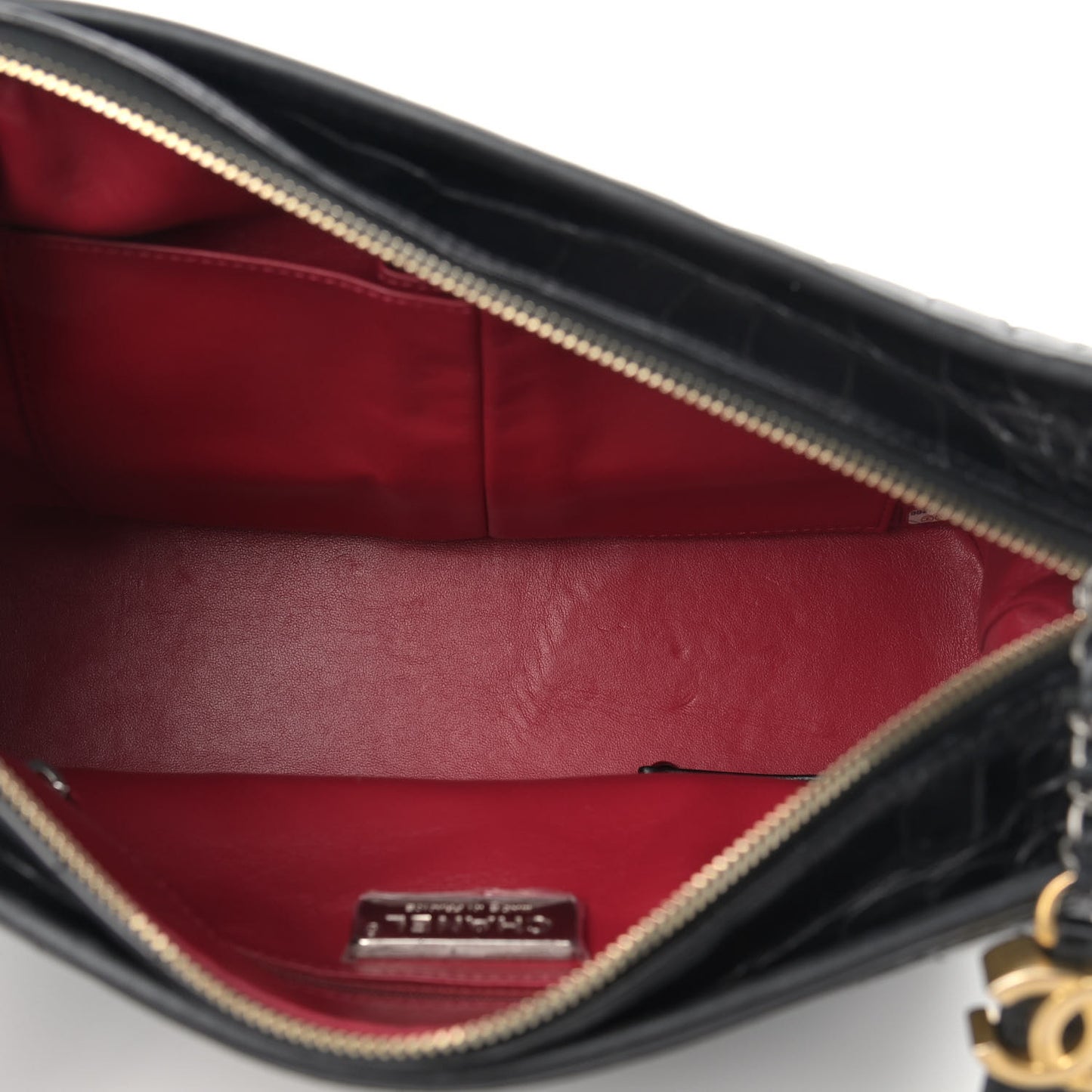 Alligator Medium Gabrielle Hobo Black