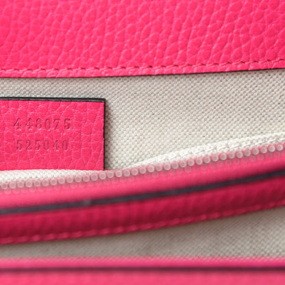 Gucci Dollar Calfskin Crystal Web Medium Dionysus Bamboo Top Handle Bag Box Pink Black Diamond 7 of 11