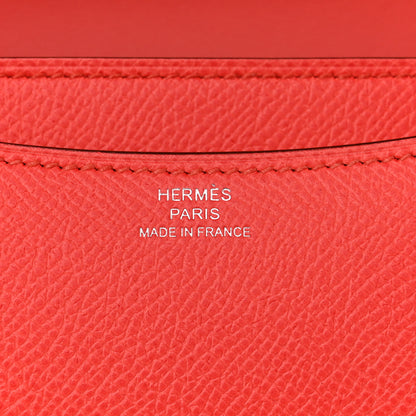 Hermes Epsom Enamel Constance 18 Rose Texas Rouge De Coeur 6 of 12