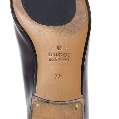 Gucci Calfskin Horsebit Mens Jordaan Loafers 7.5 Black 6 of 14