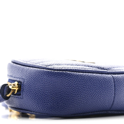Saint Laurent Grain De Poudre Matelasse Monogram Baby Lou Camera Bag Sapphire Blue 9 of 10