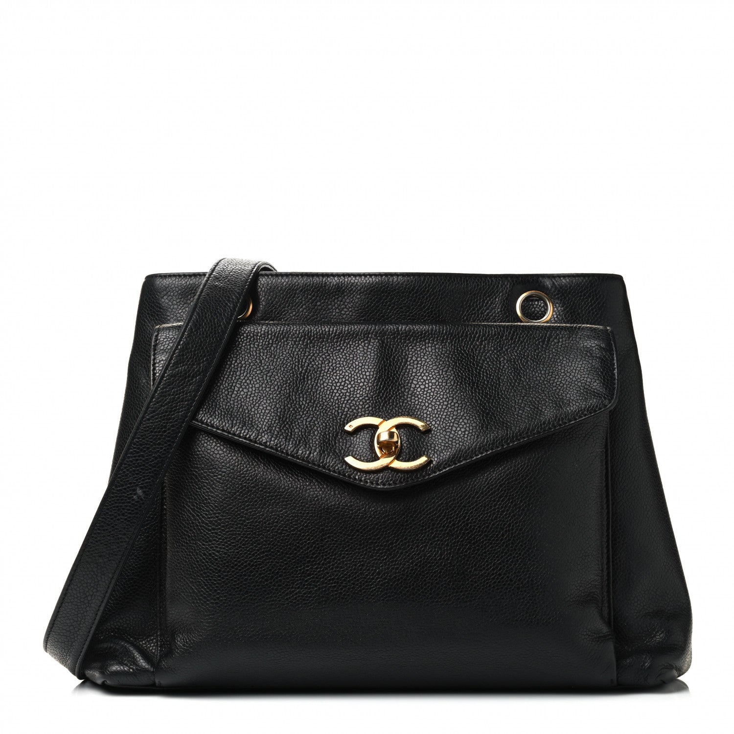 Chanel Caviar Flap Shoulder Bag Black 1 of 4