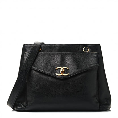 Chanel Caviar Flap Shoulder Bag Black 1 of 4