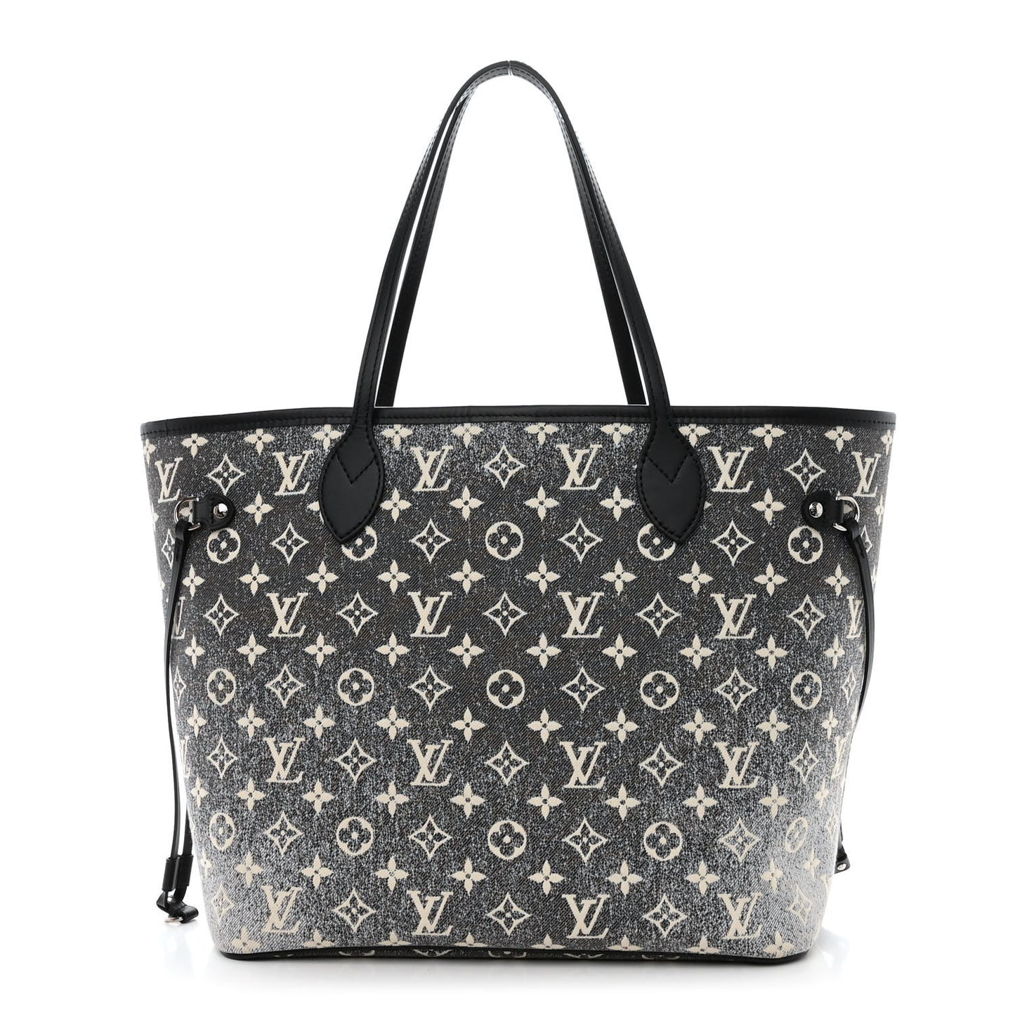 Denim Monogram Jacquard Neverfull MM Grey