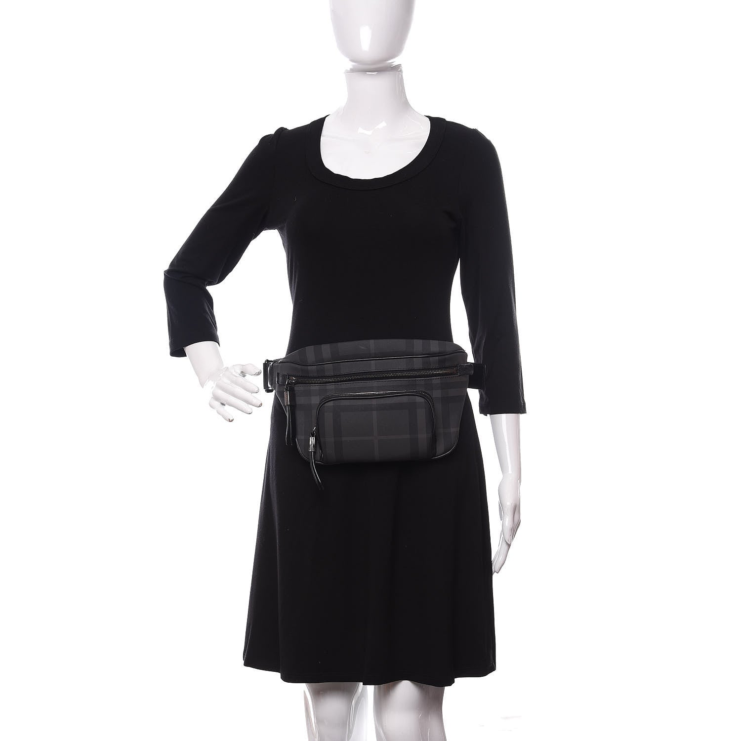 Burberry London Check Bum Bag Dark Charcoal 2 of 8