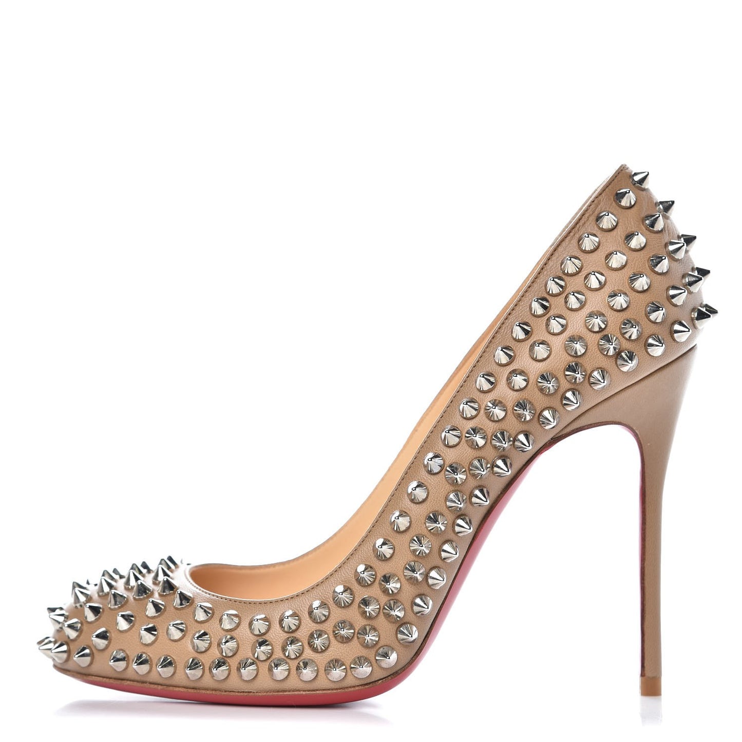 Nappa Fifi Spikes 100 Pumps 37 Corde Silver