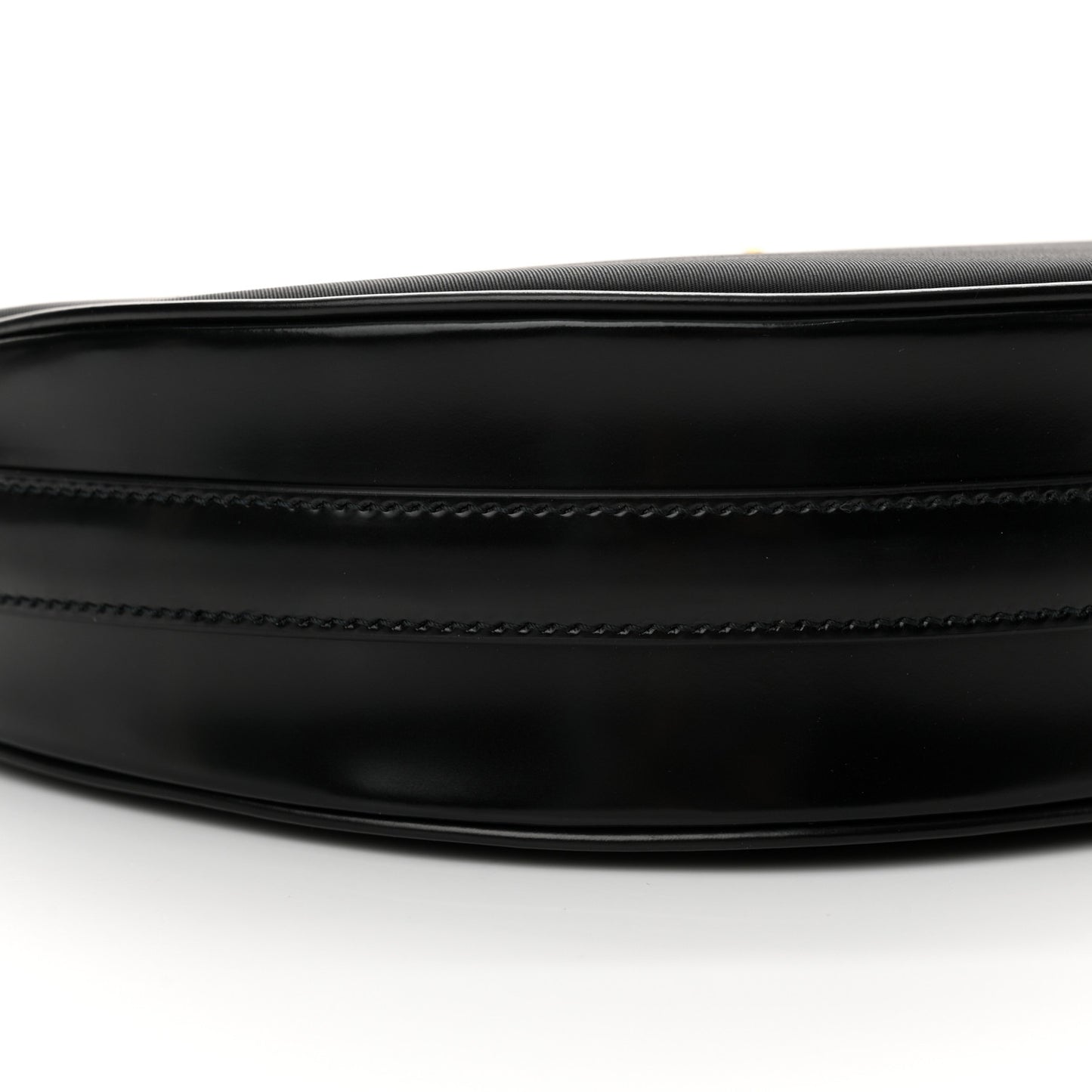 Re-Nylon Spazzolato Small Arque Shoulder Bag Black