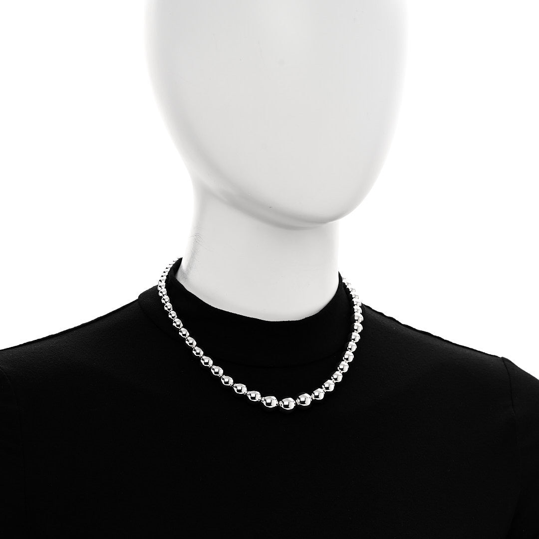 Tiffany Sterling Silver Hardwear Graduated Ball Necklace 2 of 5
