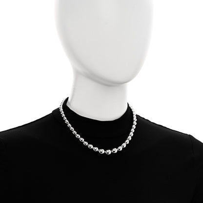 Tiffany Sterling Silver Hardwear Graduated Ball Necklace 2 of 5