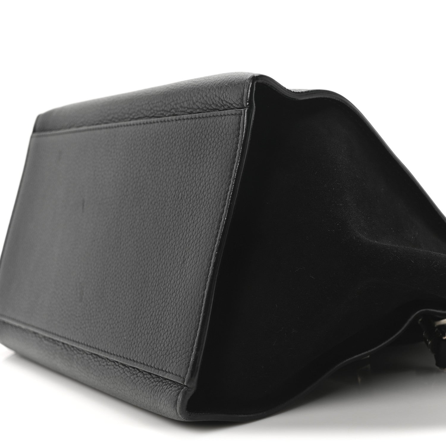 Celine Drummed Calfskin Suede Trapeze Black 16 of 17