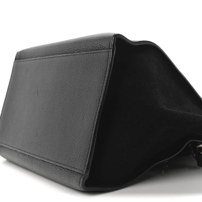 Celine Drummed Calfskin Suede Trapeze Black 16 of 17