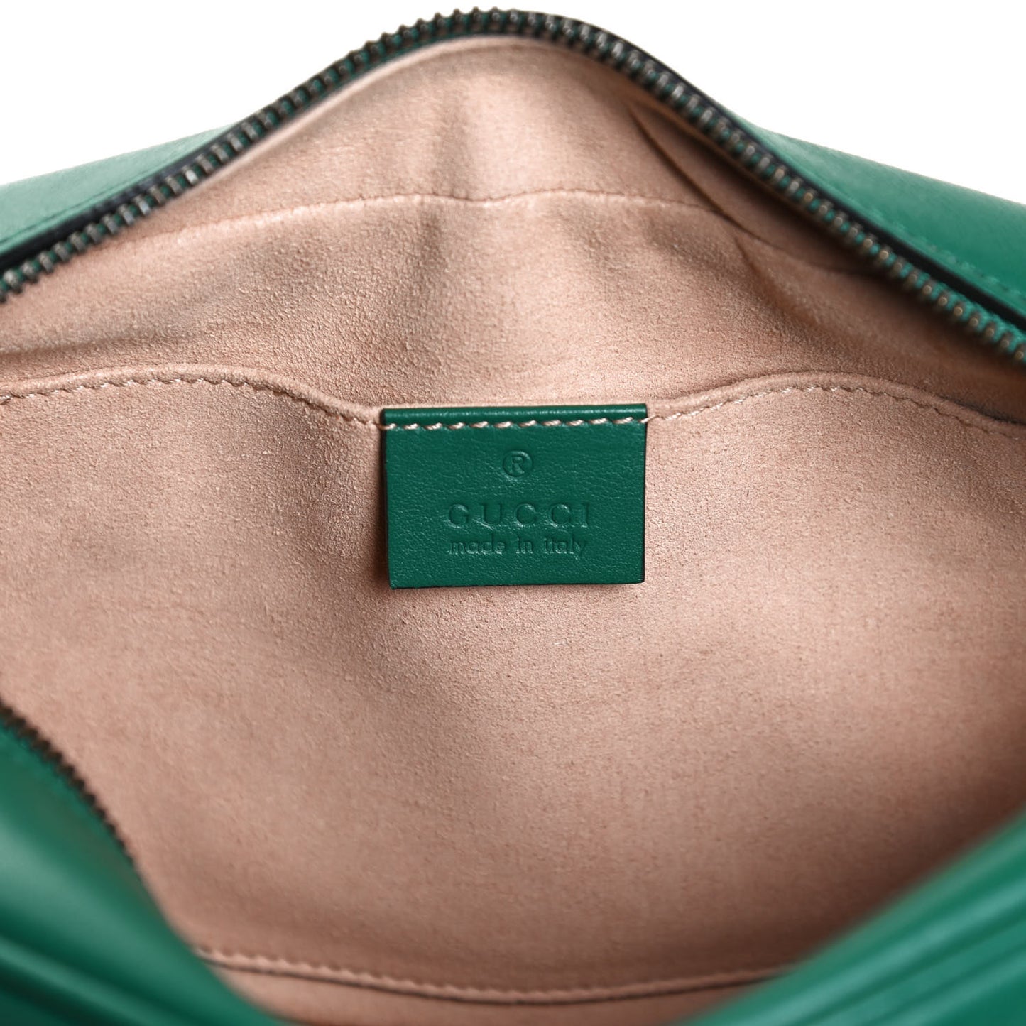 Calfskin Matelasse Small GG Marmont Chain Shoulder Bag Emerald Green